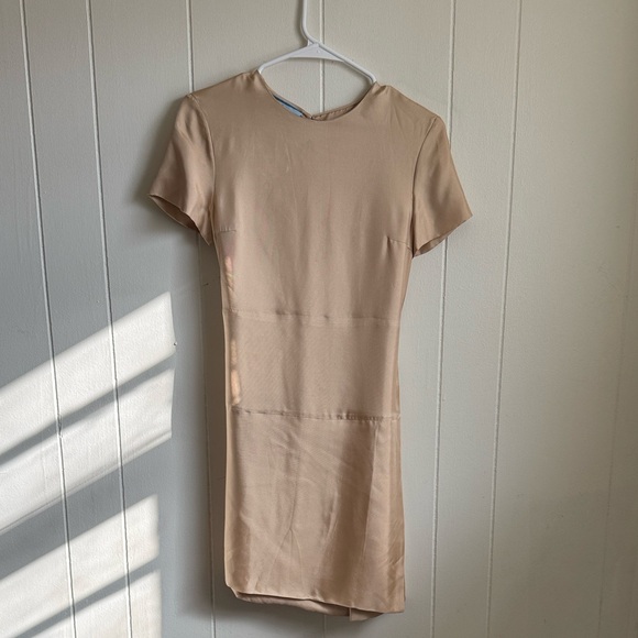 Prada Dresses & Skirts - Prada Beige Mini Dress Sz 38